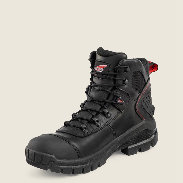 Red Wing Safety Boots Black - Mens Crv™ - 6-inch Waterproof Toe - 6972-IXSQF